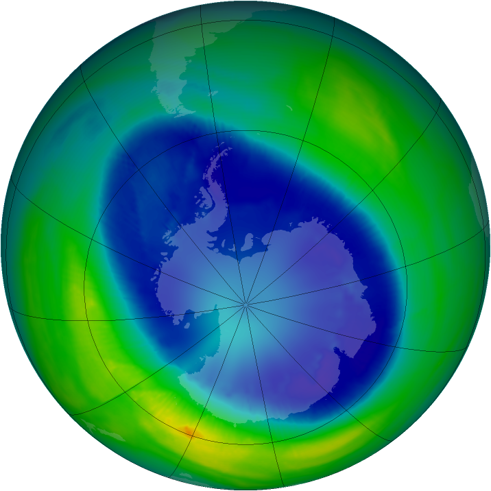 Ozone Map 2007-08-30